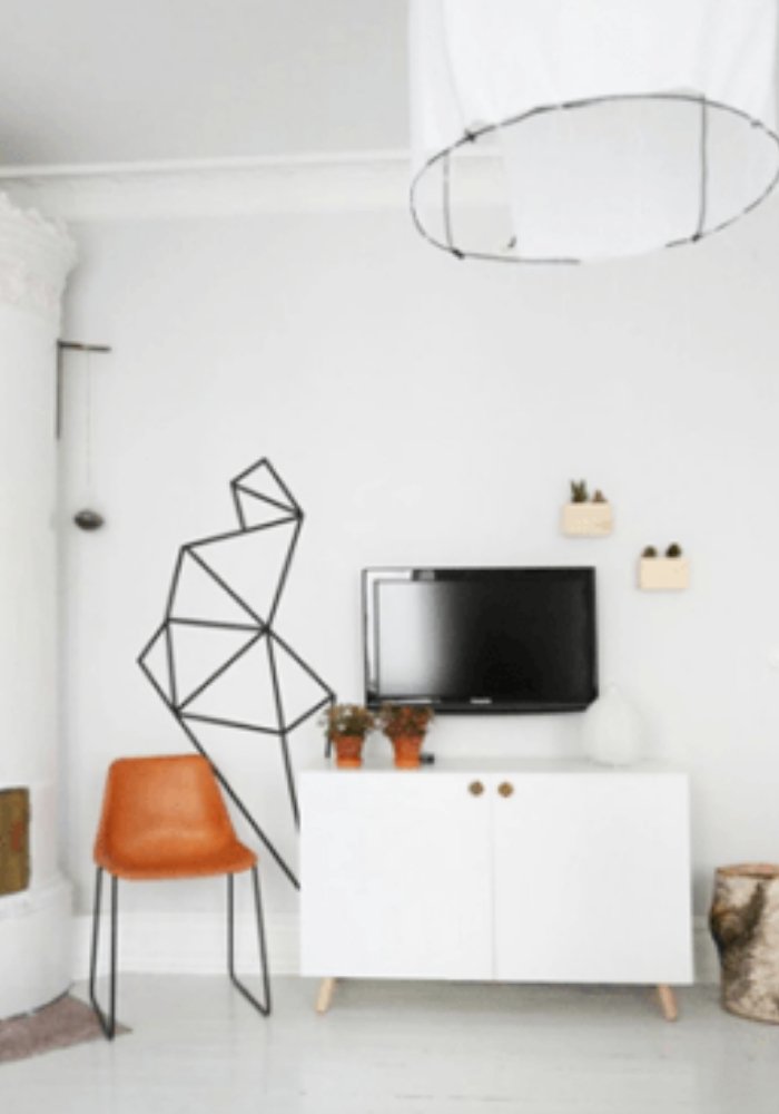 decoracao com fita isolante escandinava 18