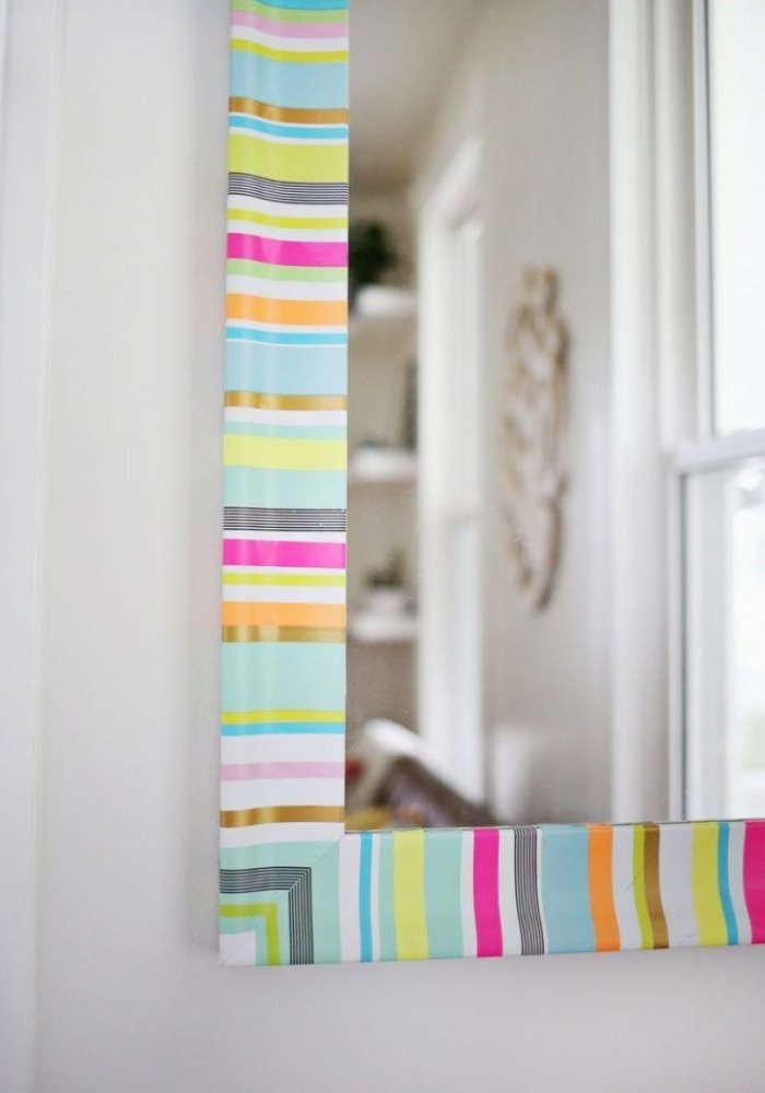 decoracao com fita isolante espelho 7