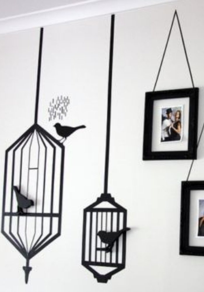 decoracao com fita isolante gaiola 13