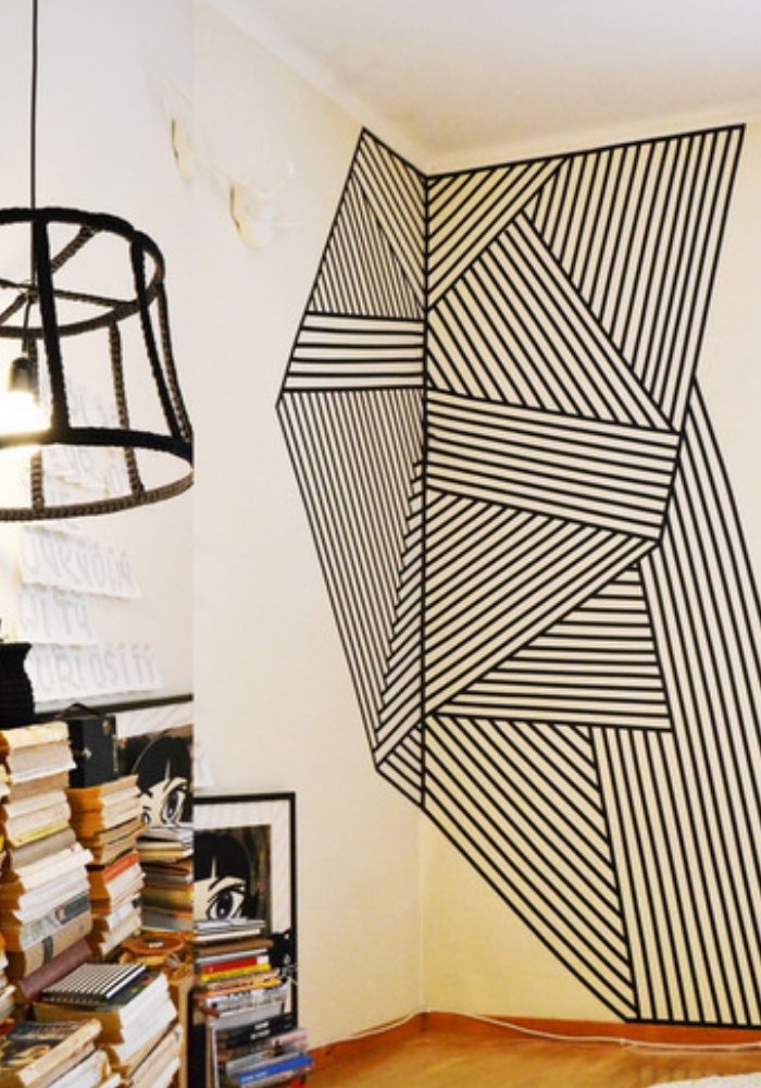 decoracao com fita isolante linhas 15