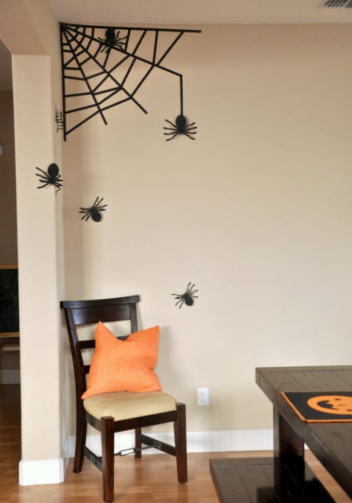 decoracao com fita isolante teia 12